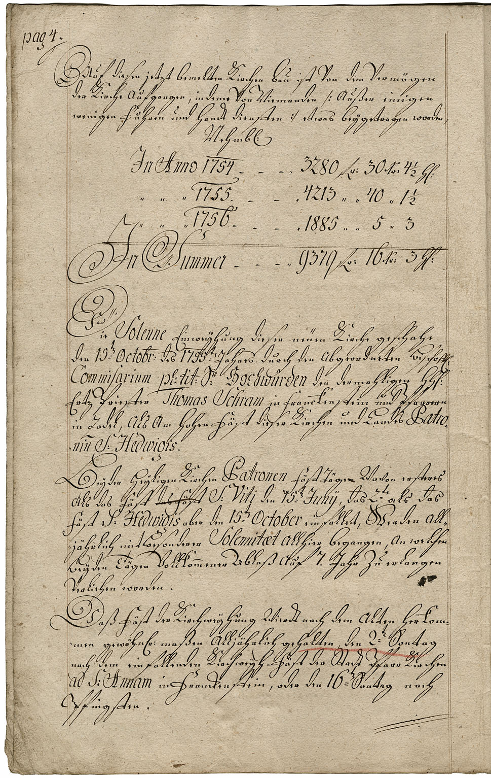 Zadel-Inventarium 1764 Seite 4