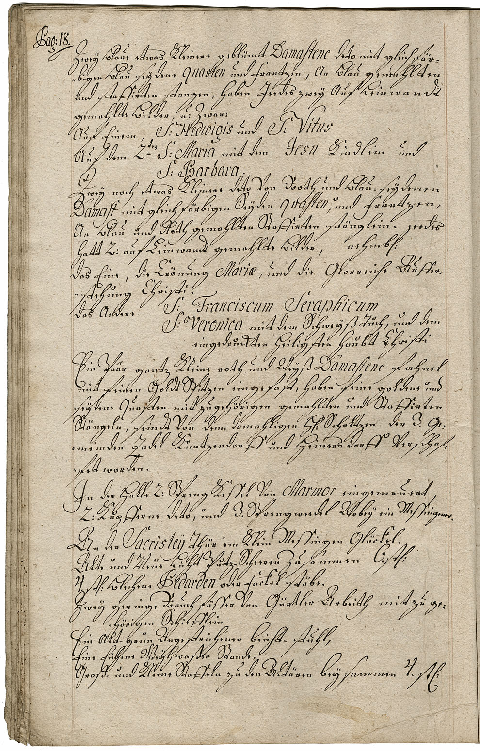 Zadel-Inventarium 1764 Seite 18