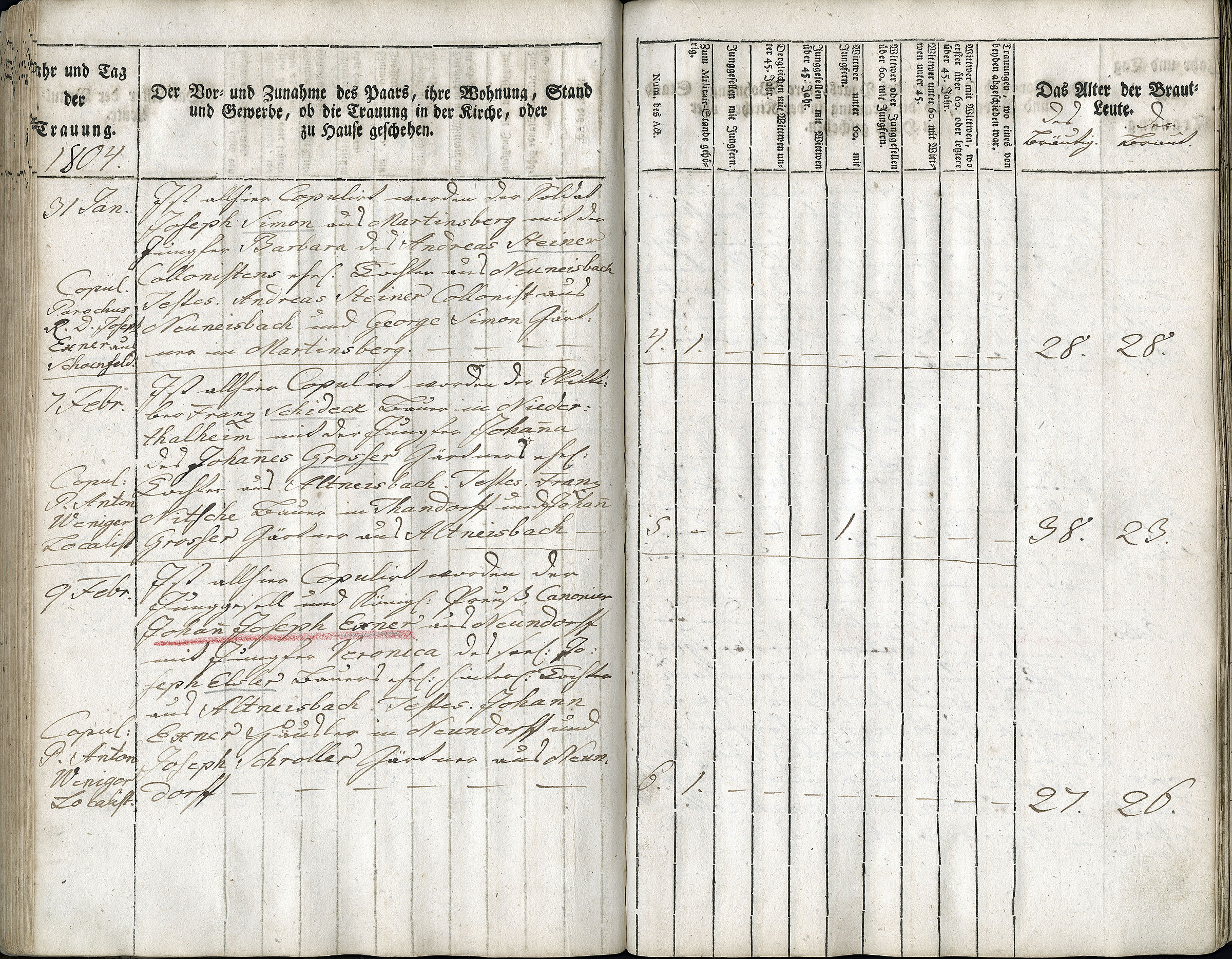 Trauungen 1767 - 1835 Seite 074