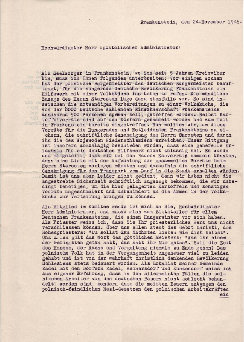 24.11.1945 Volksküche Apostolischer Administrator