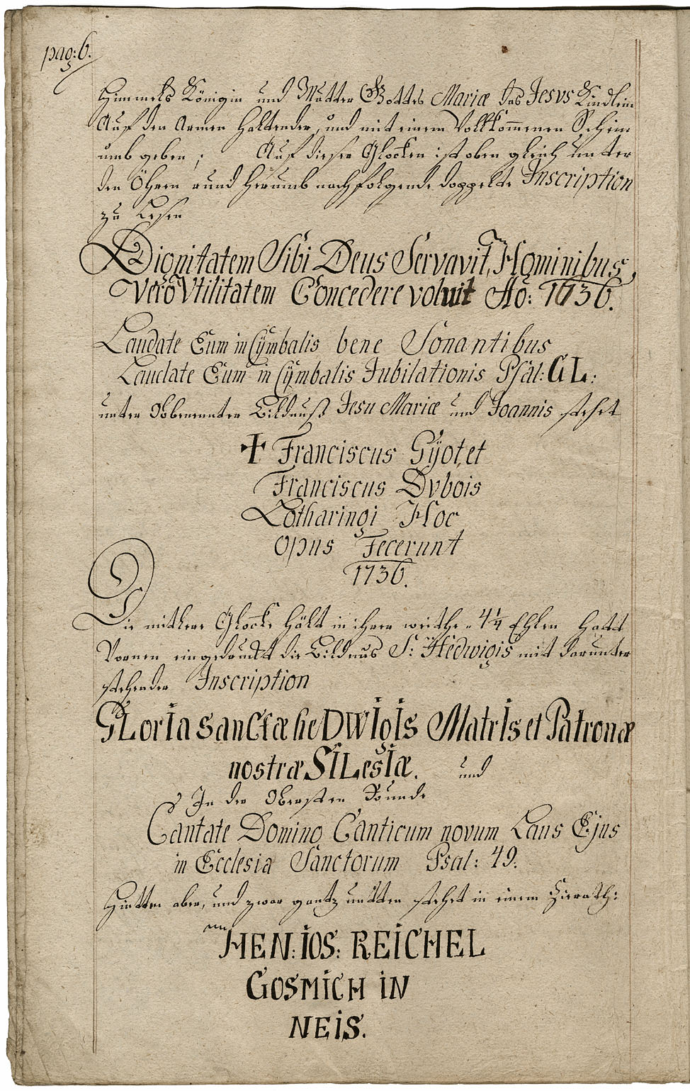 Zadel-Inventarium 1764 Seite 6