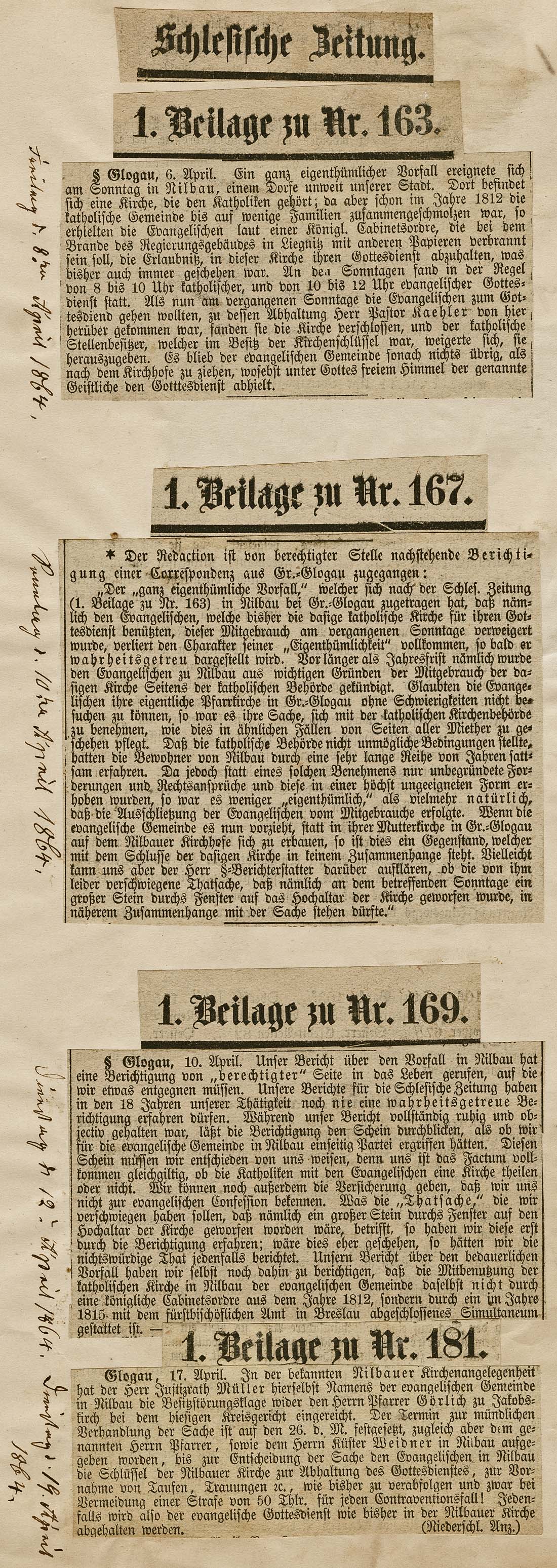 Schlesische Zeitung 1864 a