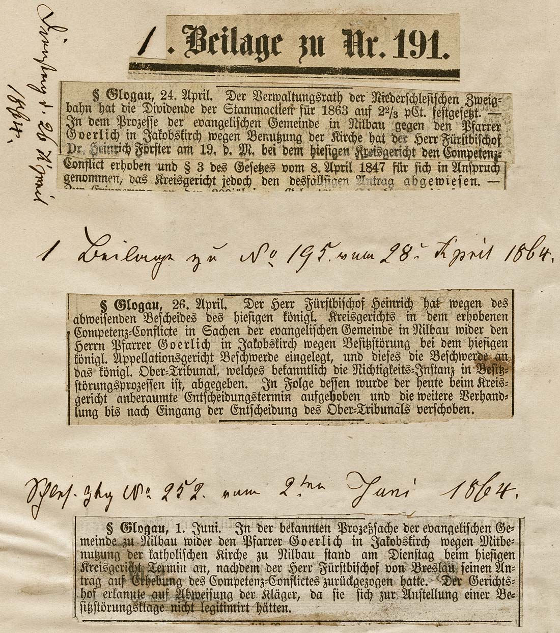 Schlesische Zeitung 1864 b
